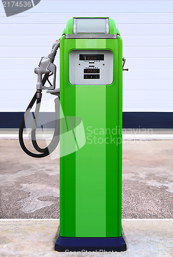 Image of retro gasoline station