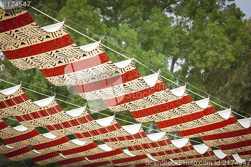 Image of Decorative Cloth Patio Coverings