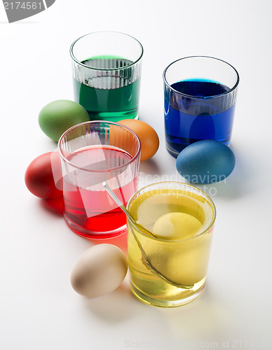 Image of Eggs dyeing