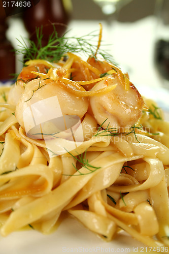 Image of Fettucini With Scallops