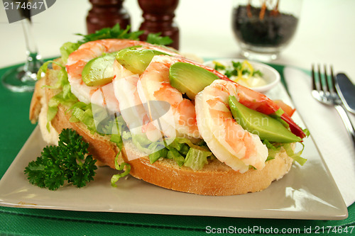 Image of Shrimp And Avocado Sandwich