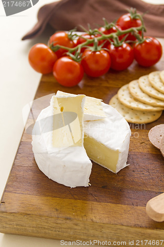 Image of Camembert Cheese And Tomatoes