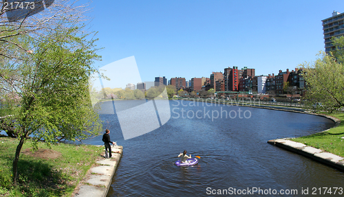 Image of Couple on a lake