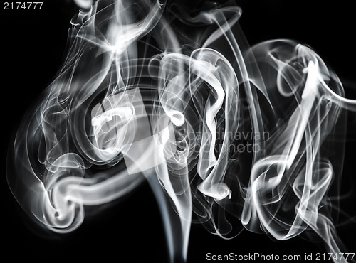 Image of Mysterious: white smoke abstraction 