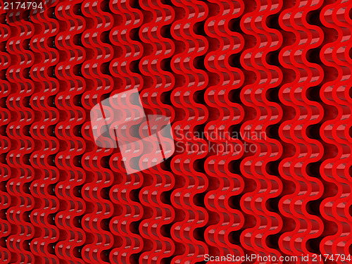 Image of Texture: Red Wavy Scales pattern