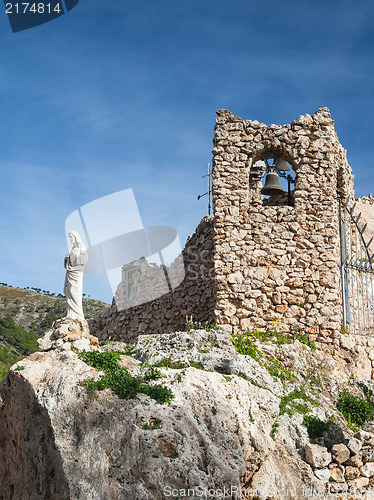 Image of Church in the rock in Mijas in Spain