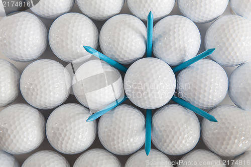 Image of Golf balls and tees 