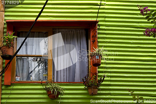 Image of orange wood window 