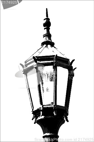 Image of abstract street lamp