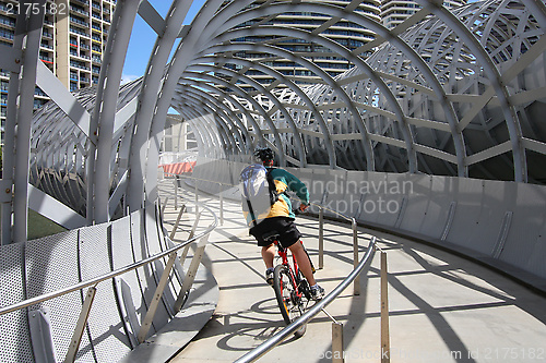 Image of Melbourne cyclist