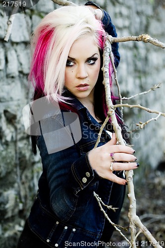 Image of Punk Gothic Fashion Model