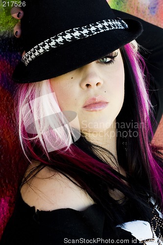 Image of Punk Gothic Fashion Model