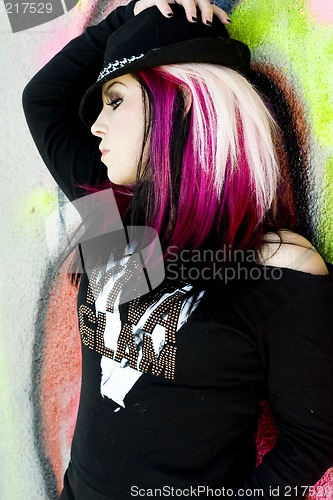 Image of Punk Gothic Fashion Model