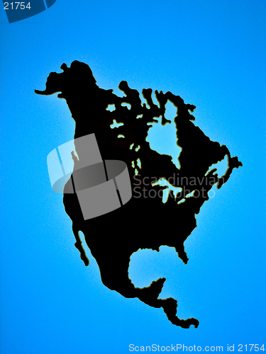 Image of USA and Canada map