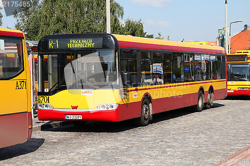 Image of Solaris bus in Warsaw