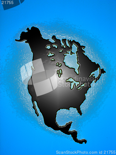 Image of USA and Canada map