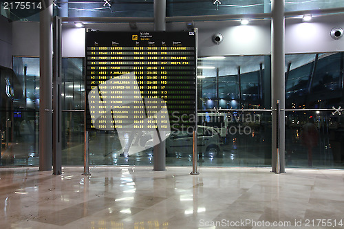 Image of Airport schedule