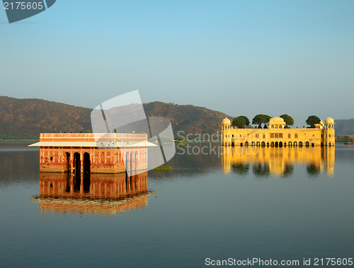 Image of jal mahal - palace on lake in Jaipur