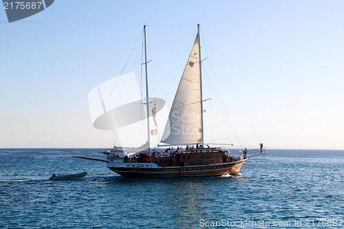 Image of Sailing ship at sea