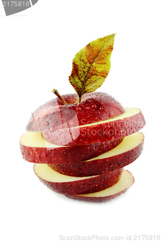 Image of Fresh red apple 