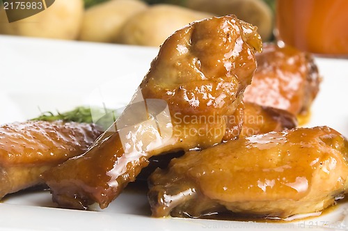 Image of Roast chicken with honey