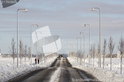 Image of snow on road