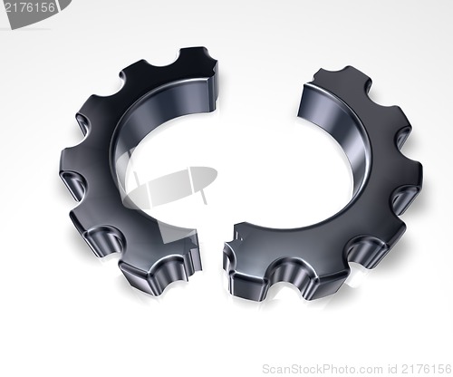 Image of broken cogwheel