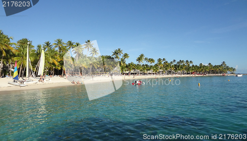 Image of caribbean beach scenery