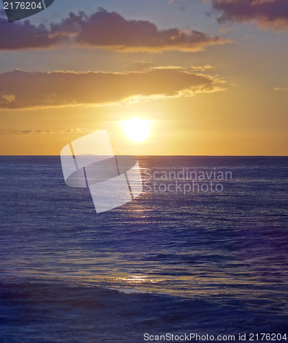 Image of coastal evening scenery at Guadeloupe