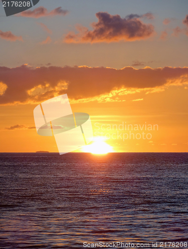 Image of coastal evening scenery at Guadeloupe