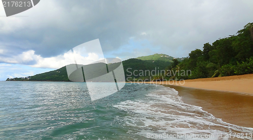 Image of caribbean beach scenery
