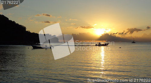 Image of coastal evening scenery at Guadeloupe