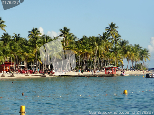 Image of caribbean beach scenery