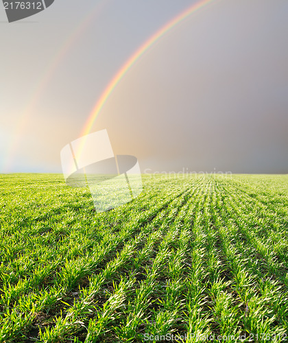 Image of Landscape with a rainbow