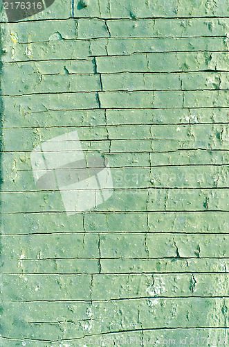 Image of old green paint texture closeup