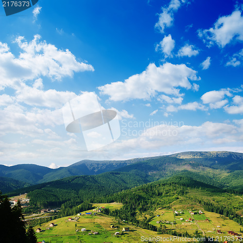 Image of Carpathian mountains in summer