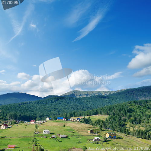 Image of Carpathian mountains in summer, Bukovel region, Ukraine