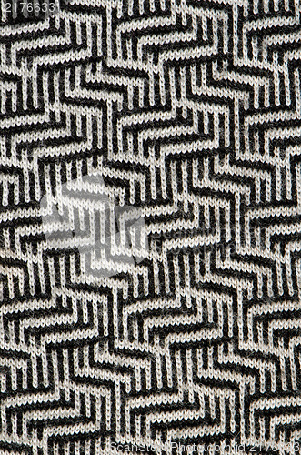 Image of cottons black white zigzags background 