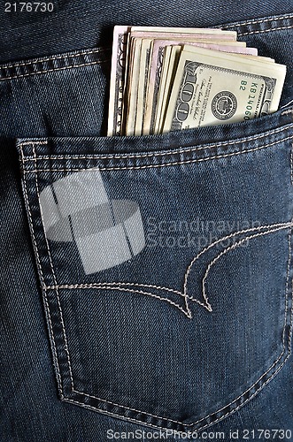 Image of Money in the back pocket