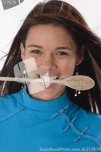 Image of Woman with spoon
