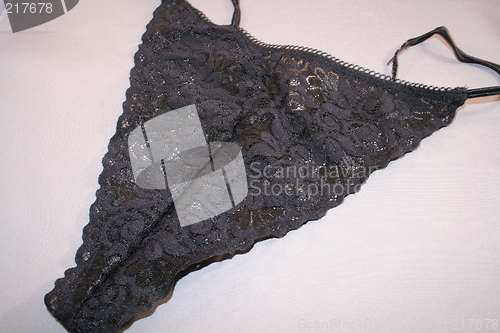 Image of Black Thongs