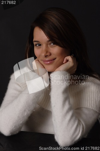 Image of portrait of a young woman