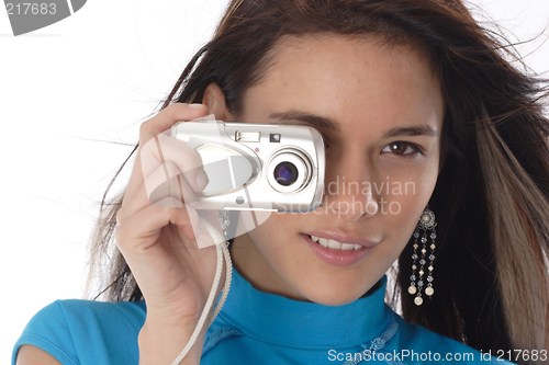 Image of Woman with camera