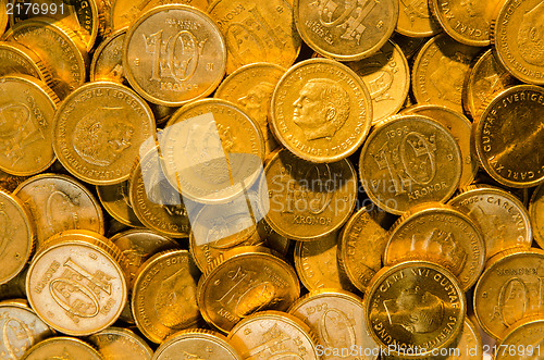 Image of Background of golden coins