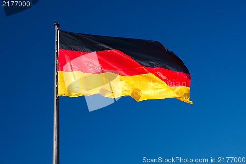 Image of German flag against sky