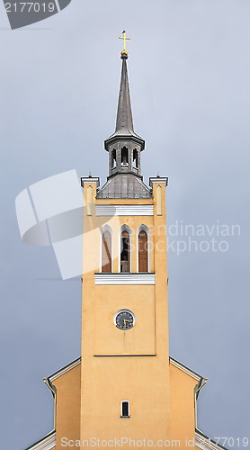 Image of belfry with a clock
