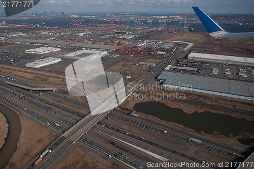 Image of aerial over newark and new yourk