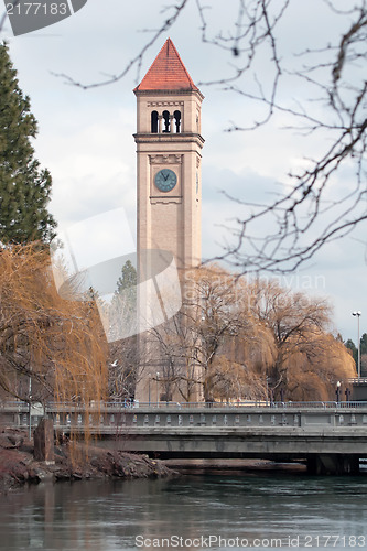 Image of Clock tower in Riverfront Park, site of the 1974 World's Fair, i
