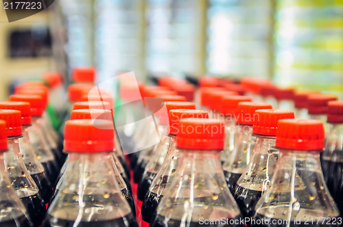 Image of rows of soda bottles
