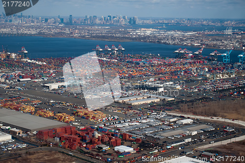 Image of aerial over newark and new yourk